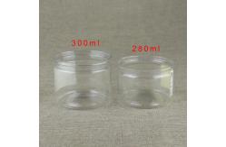 China Custom Round PET Pop Top Can Clear Pet Jars Food Nuts Packaging supplier