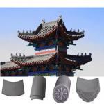 Authentic Traditional Chinese Temple Roof Tiles Premium Grey Clay Timeless Appeal Perfect For Roof Restoration for sale