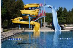 China 1 Person Water Park Slide Fun Swimming Pool Playground Games Rides supplier