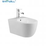 China Wholesale Bathroom WC pan White Wall Hung Bidet 490*370*300 mm size Floor mounted bidet for sale