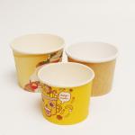 Disposable Fast Food Packaging Take Away Container Paper Soup Cup/ Paper Noodle Cup With Lid for sale