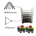 Greenhouse Light Duty Rolling Dutch Metal Flower Trolleys Hot Galvanized for sale