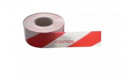 China Caution PE Warning Tape Red White Road Blocking Barricade Plastic Barrier Tape supplier