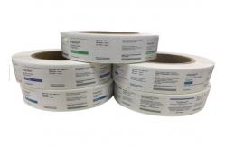 China Pill Bottle Instruction Custom Vial Labels Glossy Finish With PET Material supplier