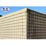 Welded Defensive Barrier Anti - Explosion Wall With Beige Geotextile for sale