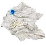 Good absorbency Cotton Knit Rags Fabric 100% Cotton Export Oriented Garment Cutting Clips Reclaimed 25lb Box of White Ra for sale
