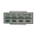Custom Monochrome Gray FSTN 7 Segment Lcd Display With White LED Backlight for sale
