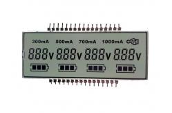China Custom Monochrome Gray FSTN 7 Segment Lcd Display With White LED Backlight supplier