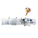 Stainless Steel Commercial Ice Cream Waffle Cone Maker With Double Door for sale