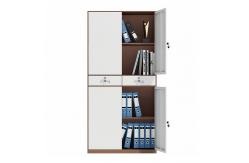 China Full Height 2 Tiers Metal Storage Cabinet With Two Drawers supplier