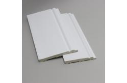 China White Decorative Skirting Tile Baseboard Primed Moulding With Led Light supplier