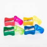 16.4mm Kid Single Hole Pencil Sharpener Yellow Red Blue for sale