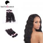 Unprocessed 6A+ Virgin Burmese Remy Hair Weave Natural Black Curly for sale