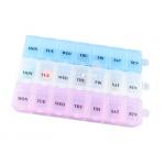 Convenient PP Plastic Weekly Pill Box With Large Compartments for sale