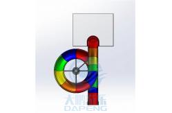 China OEM ODM Body Spiral Swimming Pool Water Slide Single Open oxidation UV resistant supplier