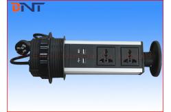 China Aluminum Alloy Shell Vertical Pull Up Power Socket With 2 USB Charger supplier