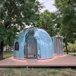 3m X 2.3m Igloo Bubble Tent Polycarbonate Dome House With Wooden Carton Package for sale