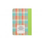 Grid Alphabet Promotional Journal Books Bookmark Pocket Elastic Included