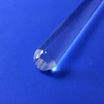 Clear Custom Made K9 Solar Cylindrical Light Guide Rod Prism For High Precision Lighting for sale