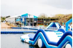 China Bounica Floating Inflatable Water Slide With TUV Certificate supplier