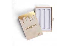 China Customized gold-embossed cosmetic boxes personalized Lipstick paper boxes for retail supplier