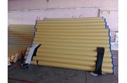 China Hot / Cold Laminated Glossy / Matte Frontlit Flex Banner Roll Black Back Tarpaulin supplier