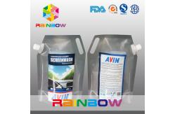 China Silvery Stand Up Spouted Pouches Full Printed With Handle / Lable supplier