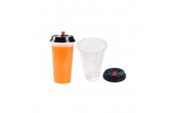 China Milkshake Juice Tea PP Disposable Plastic Cups Custom Printing Vasos 16oz 500ml supplier