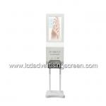 TFT LCD Advertising Screen With Automatic Foam Soap Hand Sanitizer Dispenser Android Digital Signage With Software for sale