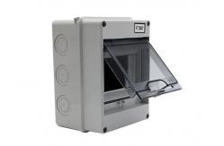 China Circuit Breaker Distribution Box Outdoor Waterproof 5 Hole With Transparent Cover supplier