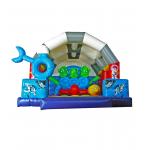 Inflatable Round Circle Obstacles Course Bouncy Castle 5*4*4m for sale