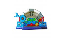 China Inflatable Round Circle Obstacles Course Bouncy Castle 5*4*4m supplier