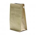 OEM Kraft Stand Up Pouches Printed Mylar Biodegradable Heat Seal ziplockk Bags for sale