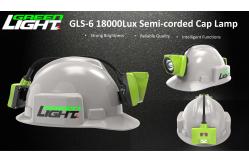 China OLED Screen 18000 LUX Led Cordless Mining Cap Lamp supplier