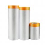 Plastic Painters Pre Taped Masking Film For Furniture Floors Protection for sale