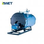 Hi Efficiency 1.6mpa Oil Gas Steam Boiler , Blue Color Horizontal Steam Boiler for sale