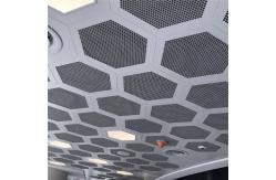 China Perforated Aluminum Metal Ceiling Acoustic Hexagonal Clip In Ceiling Tiles supplier