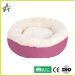 31.5 Pet Plush Toy , Round CPSIA Soft Fluffy Dog Beds for sale