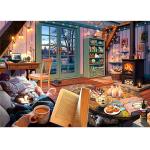 Personalized 500pcs Large Format Paper Jigsaw Puzzle For Adults Cozy Retreat 27 X 20 for sale