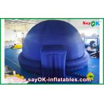 Blue Inflatable Planetarium Dome Projection Cloth For Teaching for sale