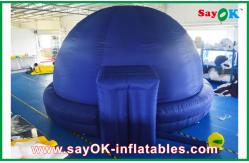 China Blue Inflatable Planetarium Dome Projection Cloth For Teaching supplier