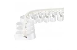 China Home Swish Sliding Double Curtain Rail Tracks For Bay Window supplier