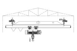 China 5T Single Girder Underslung Crane Electric Travelling Single Beam Bridge Crane supplier
