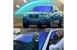China 2 mil Thickness Blue Chameleon Film Car Window Tint  80% VLT Free Sample supplier