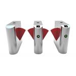 LED Indicator 35W SUS304 Access Control Flap Barrier Face Recognition for sale