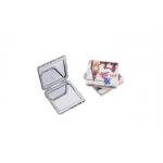 Square Double Cosmetic Pocket Mirror Mini ABS Souvenir Gift Printing Logo for sale