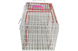 China 24x7x8'' Collapsible Live Animal Trap Cage 1x1 Inch Wire Mesh Galvanized supplier