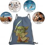 Lightweight waterproof durable soft drawstring backpack bags for men women