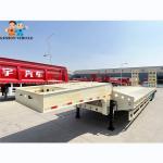 China 3 / 4 Axles low bed trailer low loaders for construction machinery transport for sale