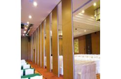 China Folding Movable Conference Room Partition Walls Single Or Double Roller On Panel supplier